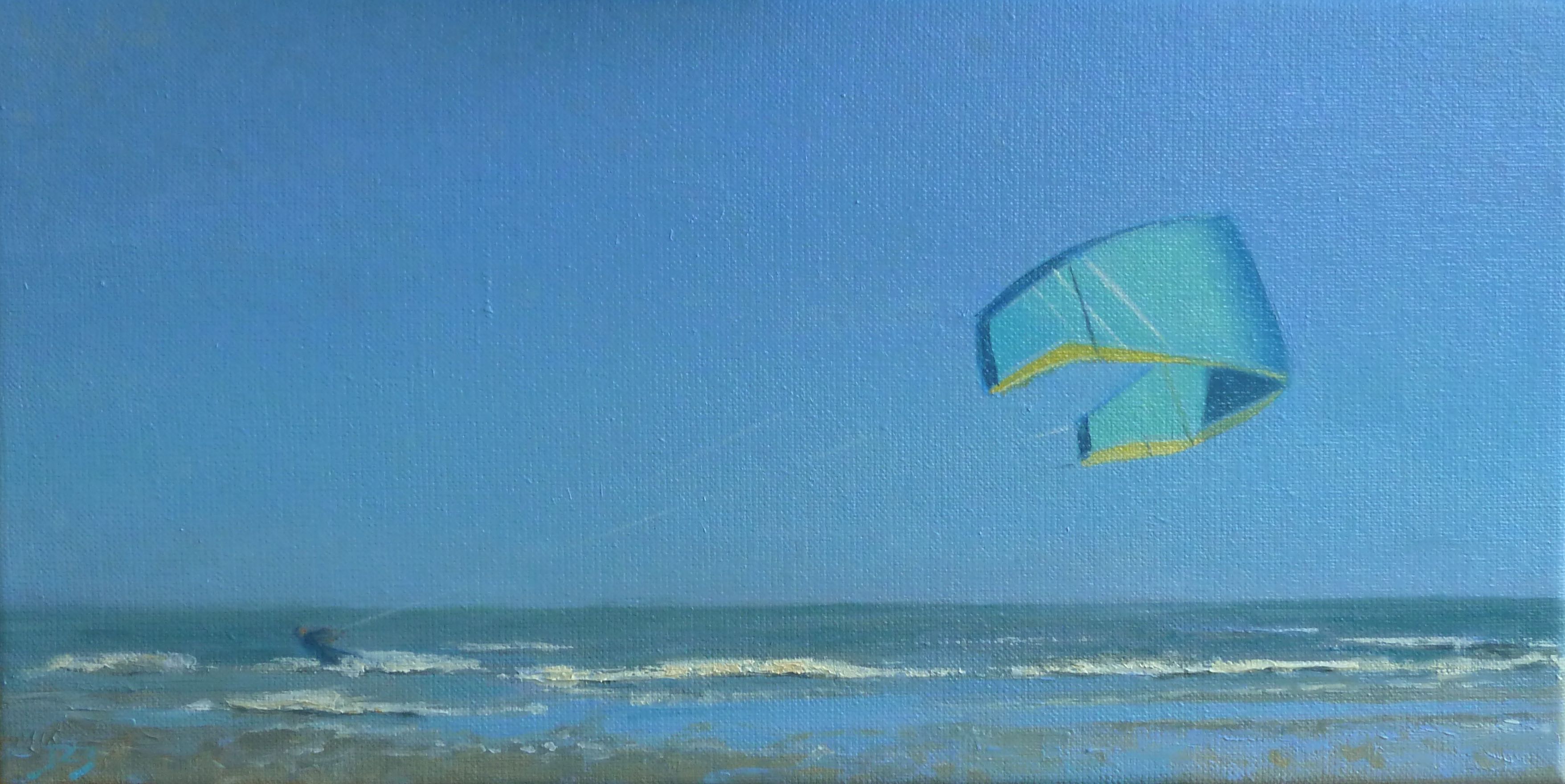 Kite, 20/40 cm, olieverf op doek, verkocht